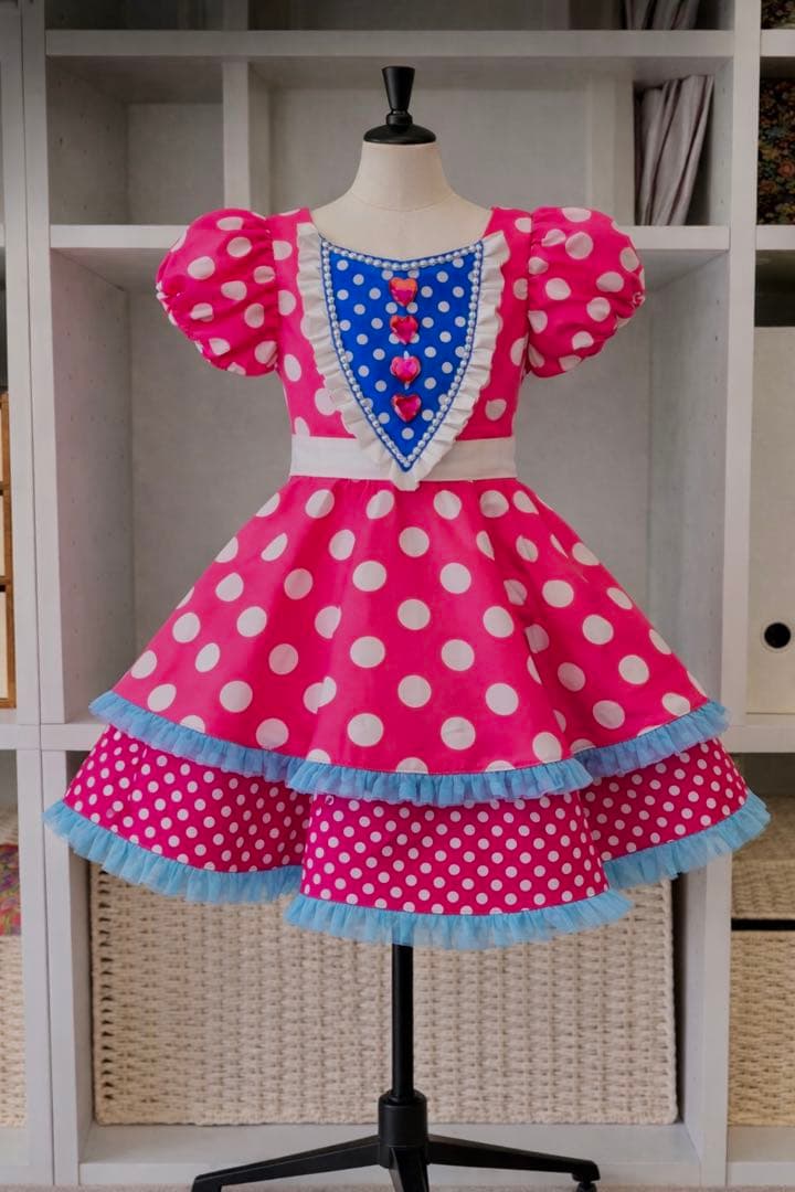 ミニー パルパルーザ衣装 90〜100cm ブレスレット付き - メルカリ