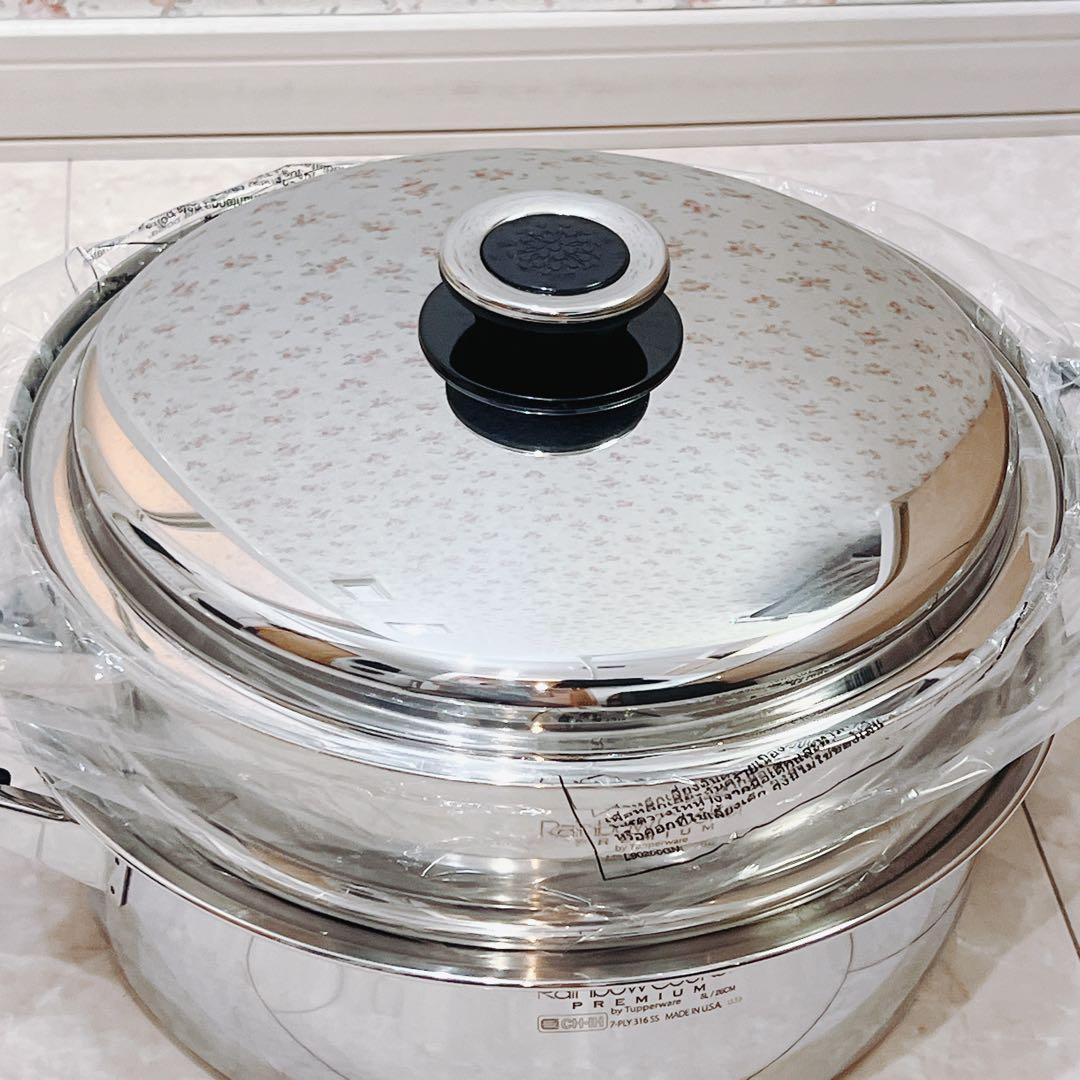 プレミアム】タッパーウェア レインボークッカー 26㎝ 両手深鍋＋