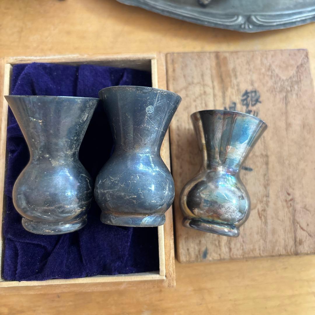 和光 SILVER950 銀 楊枝入れ3つセット 最 安値