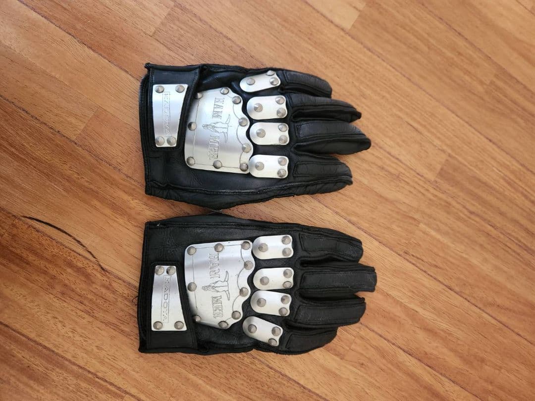 カドヤ　HAMMER ブラック レザー グローブ Leather Gloves Gauntlets Leather Gloves | Kadoya Official Online