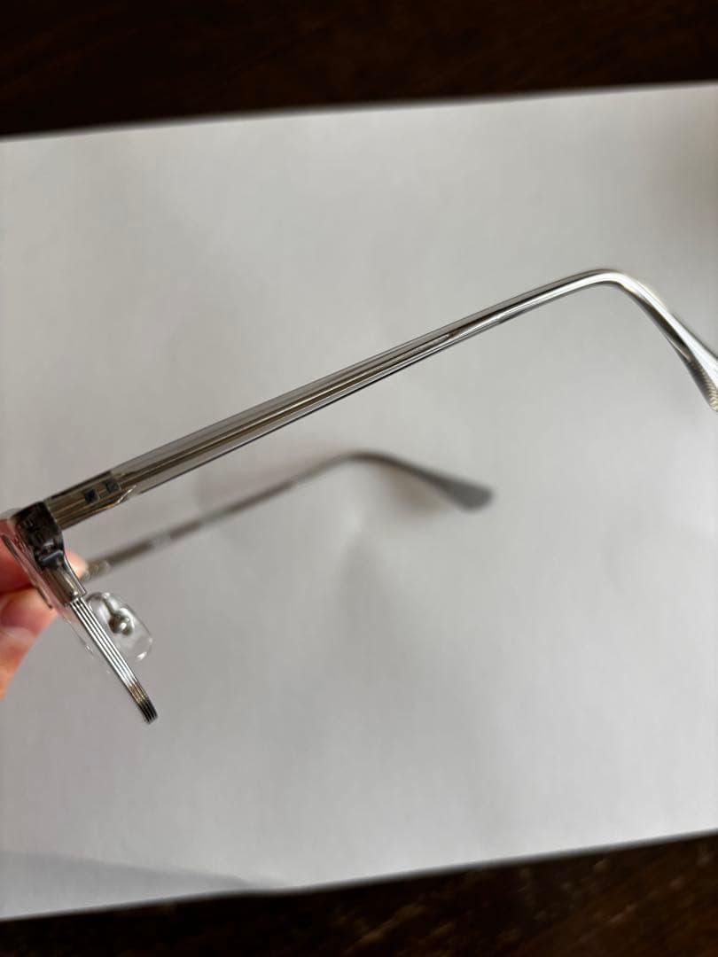 パリミキ Reboot 215 ボストン メガネ 眼鏡 シルバー/ライトグレー