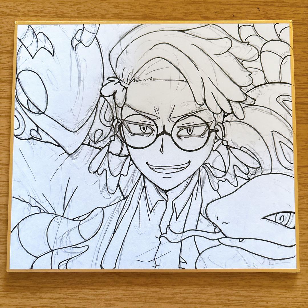 ま*ゆ様 ポケモンZA ファンアート カラスバ 線画色紙 - メルカリ