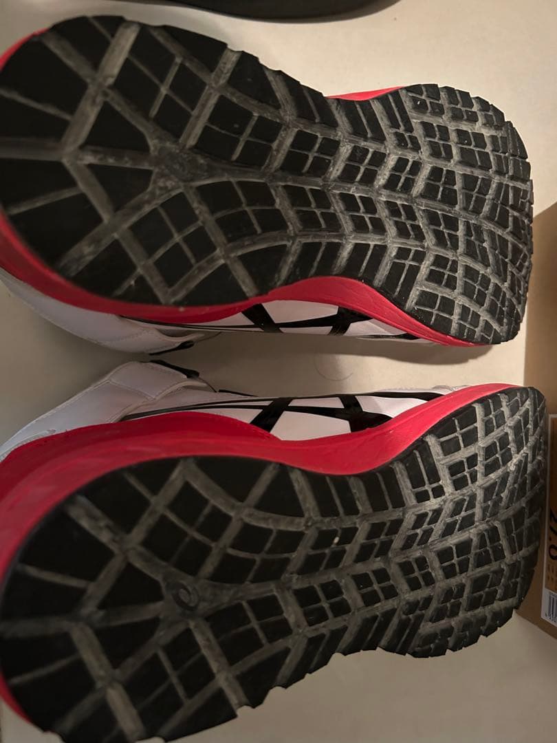 asics 安全靴 JSAA A種 27.0cm ホワイト/レッド