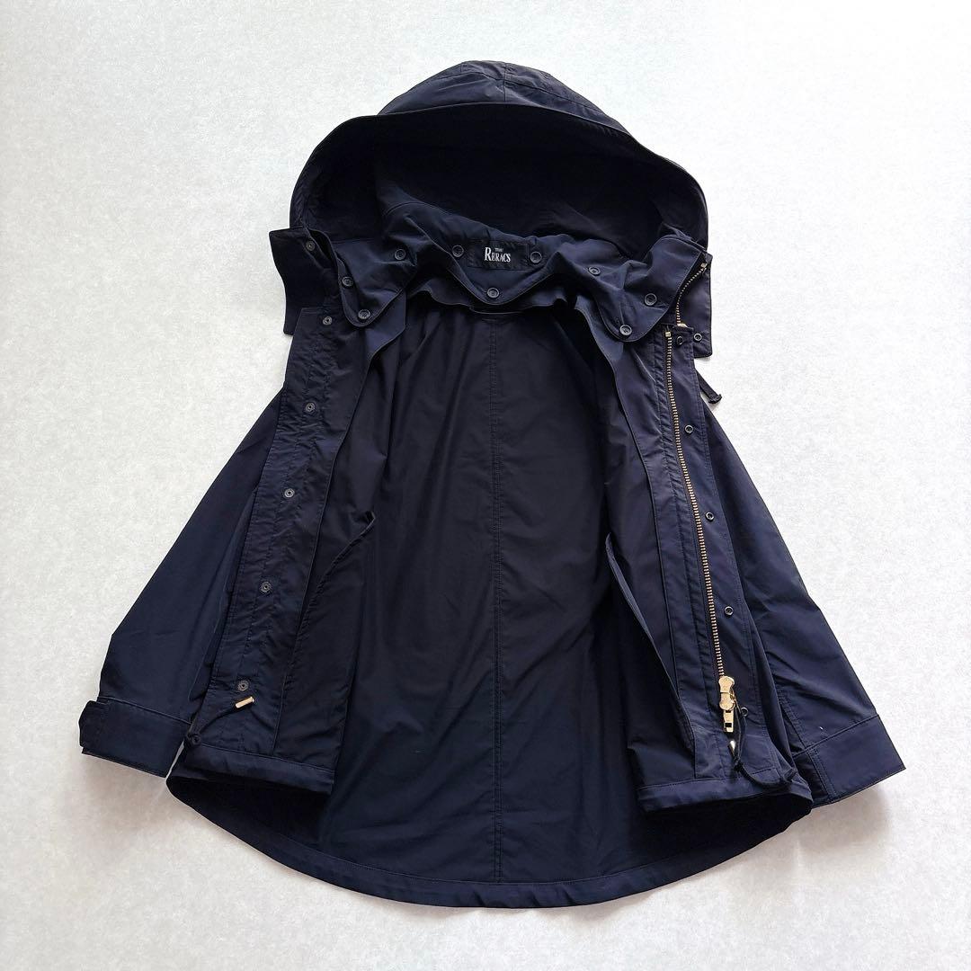 美品☆THE RERACS｜ショートモッズコート マウンテンパーカー ネイビー