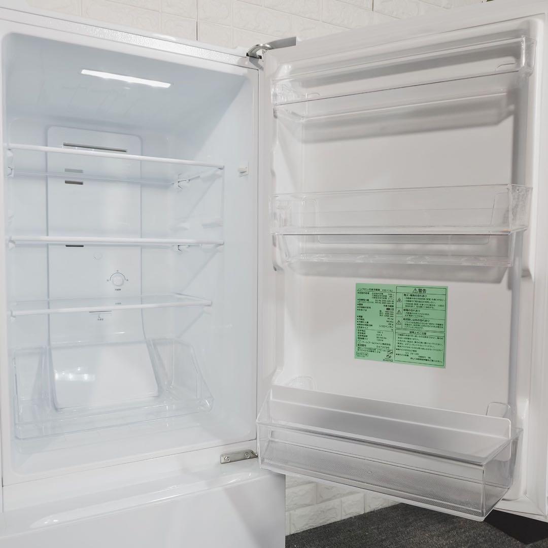 ワールプールジャパン YRZ-F15J 2ドアノンフロン冷凍冷蔵庫 156L