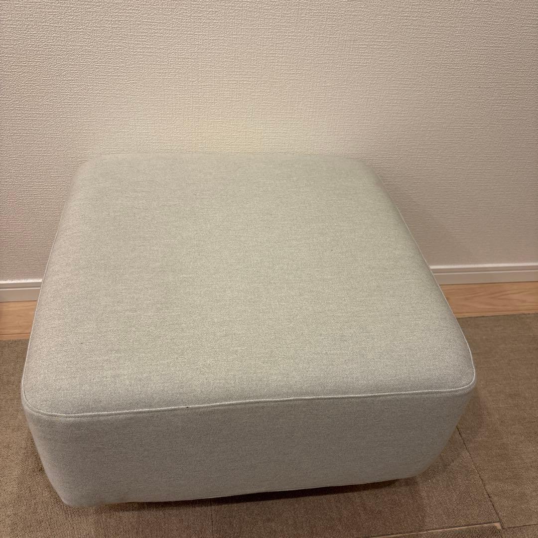 無印良品 オットマン(ソファベンチ対応品) 杢ライトグレーのカバーset