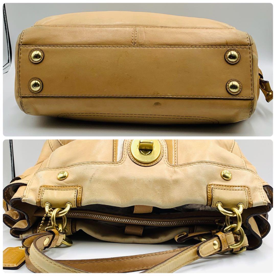 希少】coach ハンドバッグ y2k ターンロック レザー ヴィンテージ