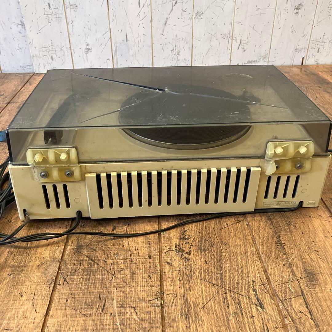 ジャンク品 昭和レトロ ナショナル SE-440G レコードプレーヤー 本体