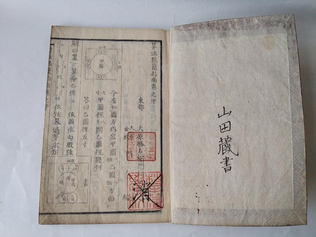 算法点鼠指南 上中下全3冊 』大原金杉門人編 書林 天保6年 再刻 です