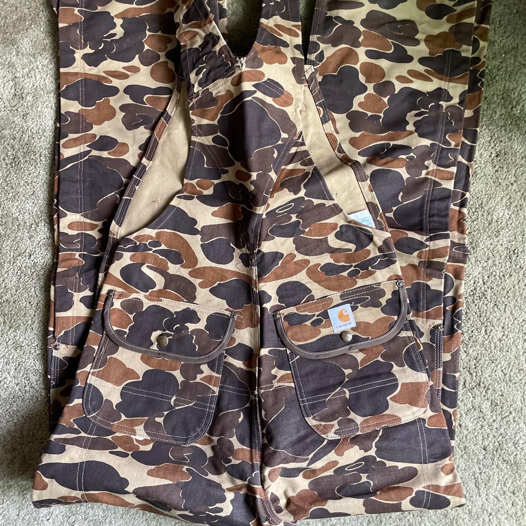 carharttカーハート 100周年 80s オーバーオール カモ ダブルニーの