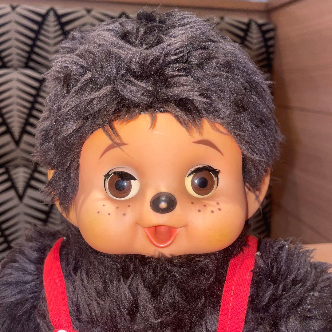 昭和レトロ 大助風 モンチッチ風 スリープアイのぬいぐるみ 35cm 偽物