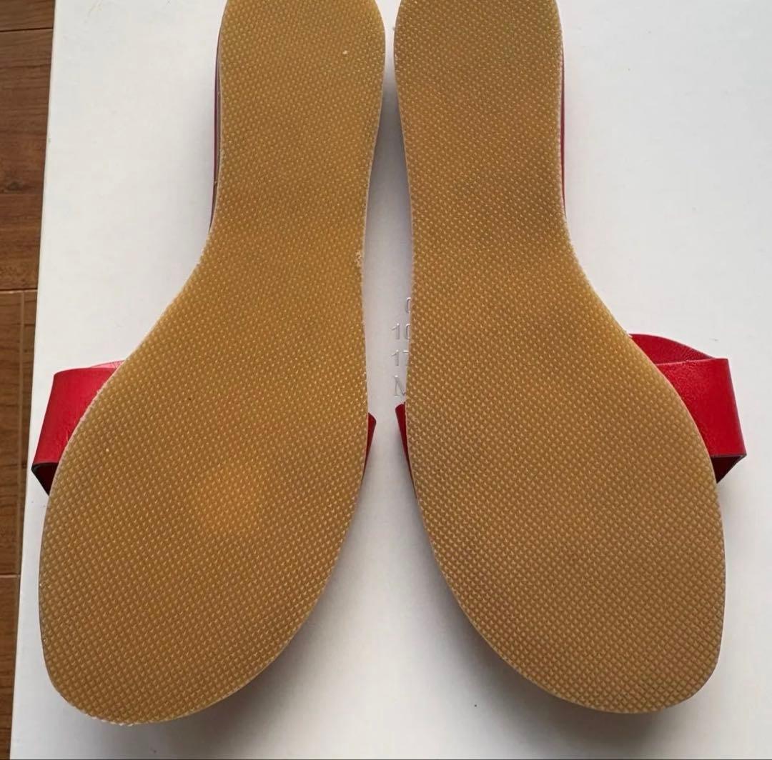 エルメス HERMES サンダル リスボア ジャスパールージュ 39 リペア済