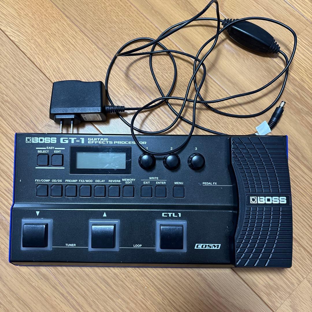 BOSS GT-1 ギターエフェクター ACアダプター付き 箱無し - メルカリ