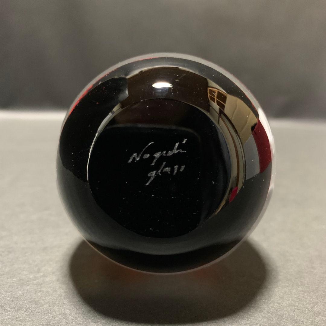 ガラス作家 ノグチミエコ ガラスペーパーウェイト 赤富士 - メルカリ