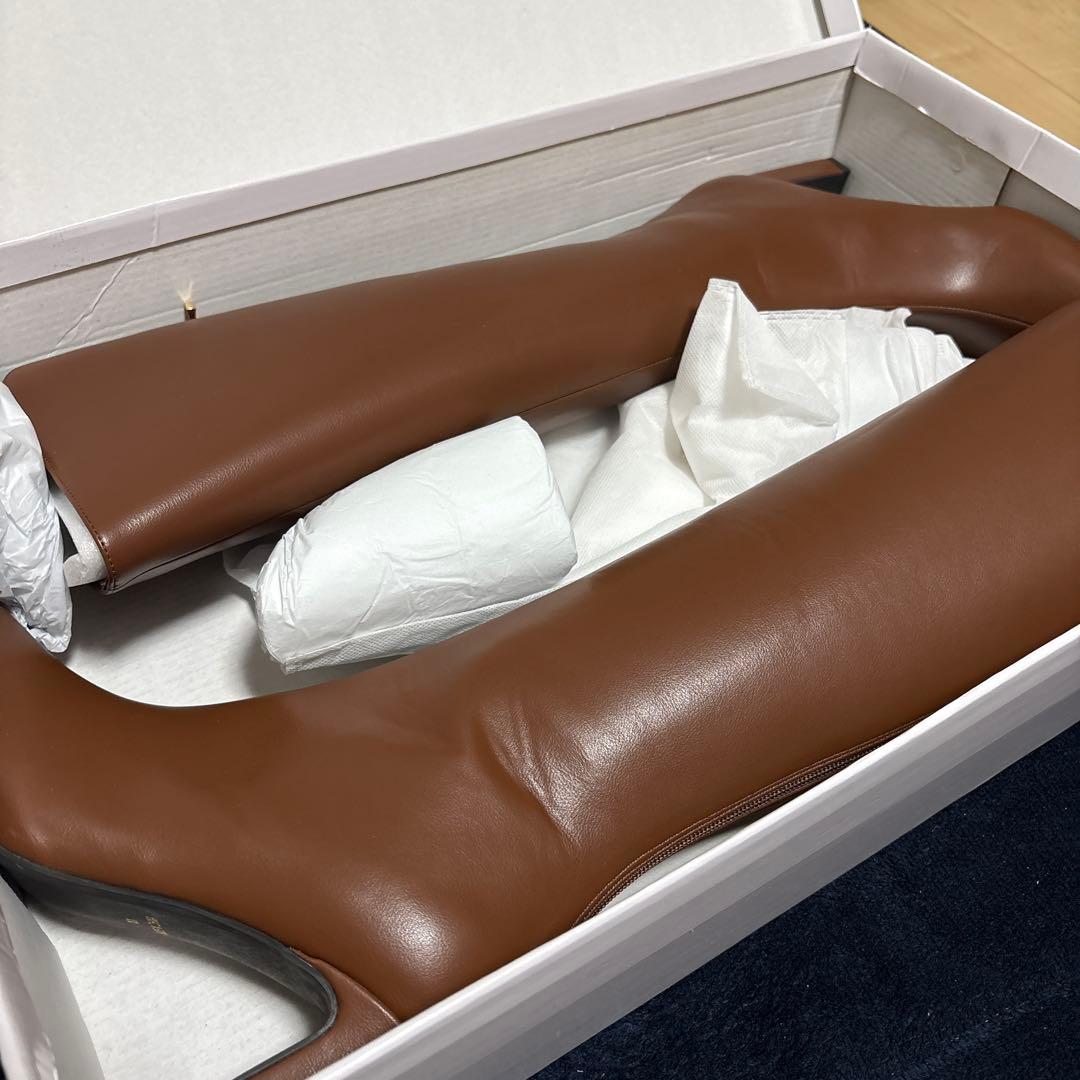 未使用品完売品MISTREASS ミストレアス ブラウンロングブーツ M - メルカリ