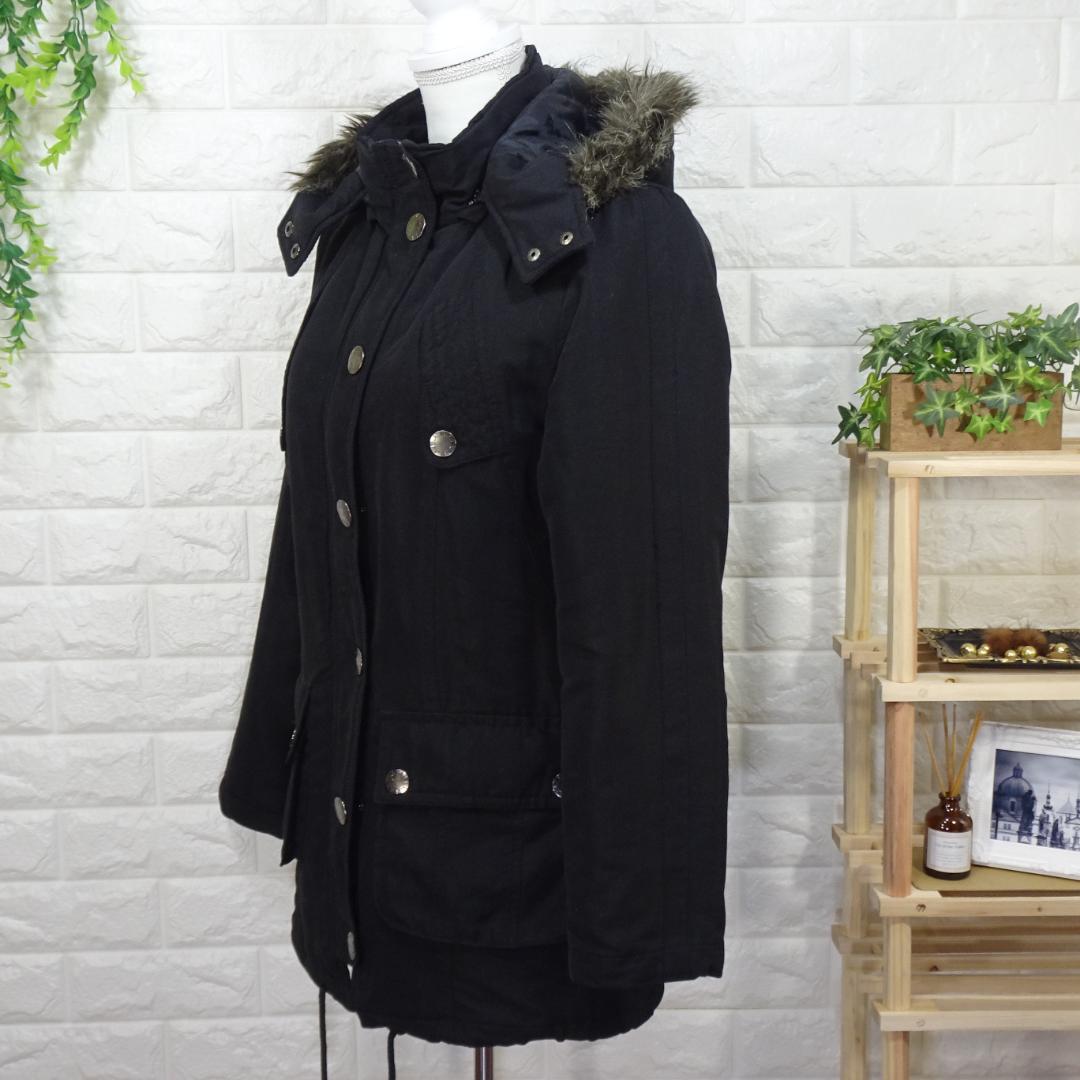 y2k 平成ギャル ギミック グランジ ダークコア ファー付きモッズコート