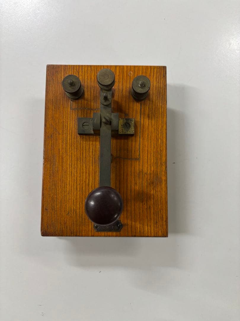 【アンティーク】島津製作所　電鍵 モールス信号機 レトロ 骨董品 アンティーク】電鍵 モールス信号機 レトロ 骨董品 - メルカリ