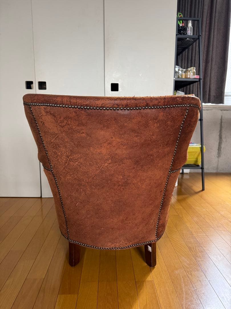 本革 プロフェッサーアームチェア 一人掛け RH レストレーションハード