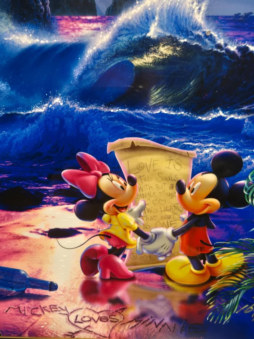 ラッセン ダイヤ2個 ツーハーツアズワン(S) 直筆サイン ミッキー