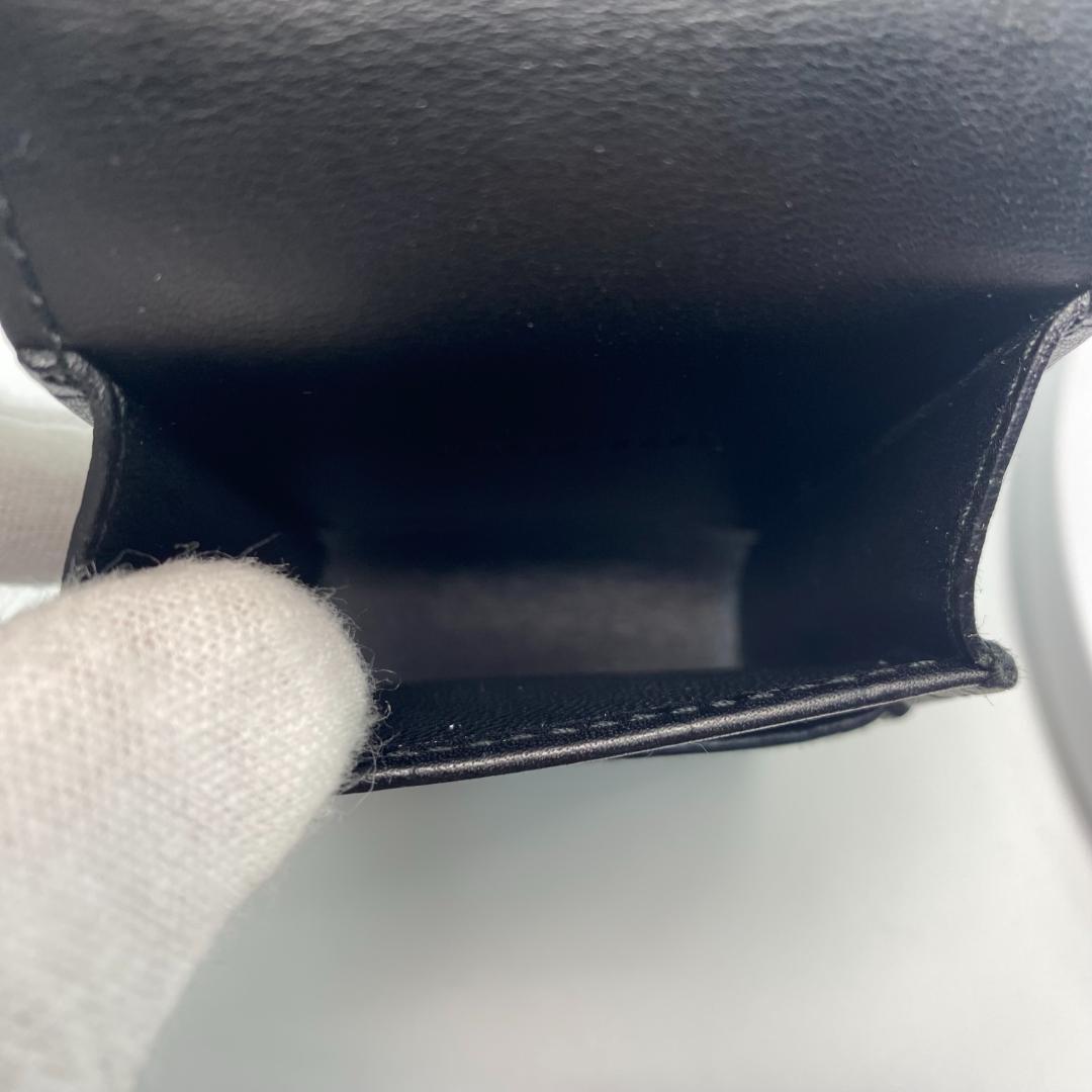 《美品》 グッチ シマ シガレットケース 小物入れ レザー ブラック