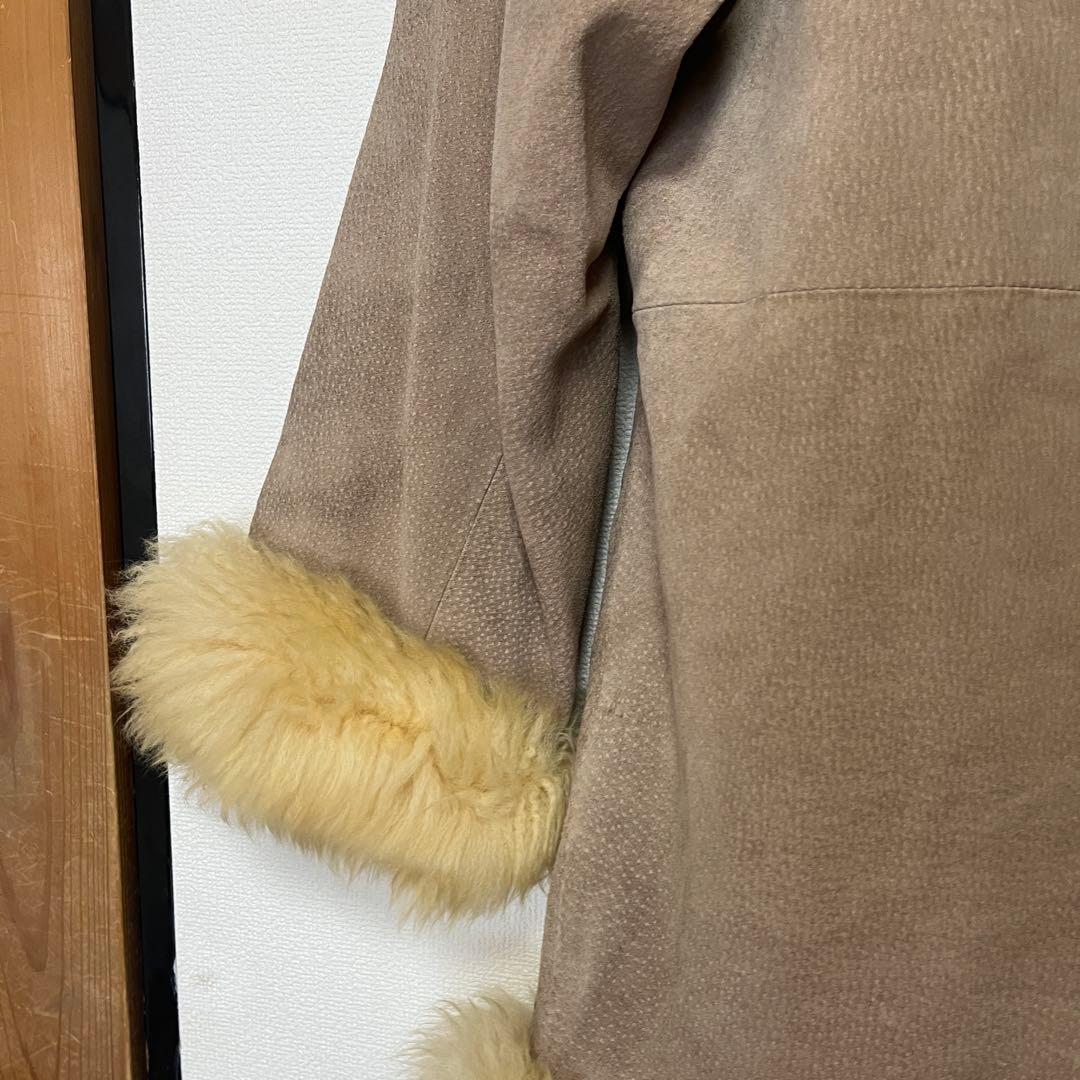 00s y2k ヴィンテージ vkeiグランジスエード レザーファー コート