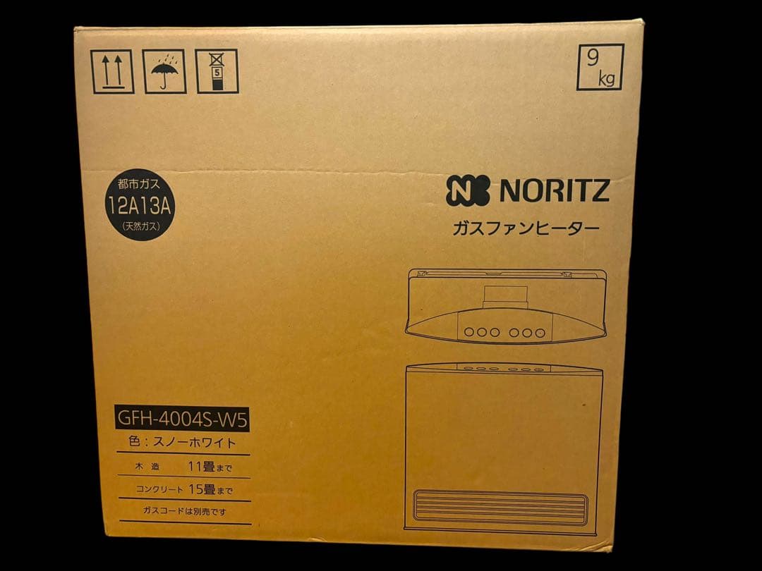 NORITZ ガスファンヒーター GFH-4004S-W5 都市ガス用 17年製 - メルカリ