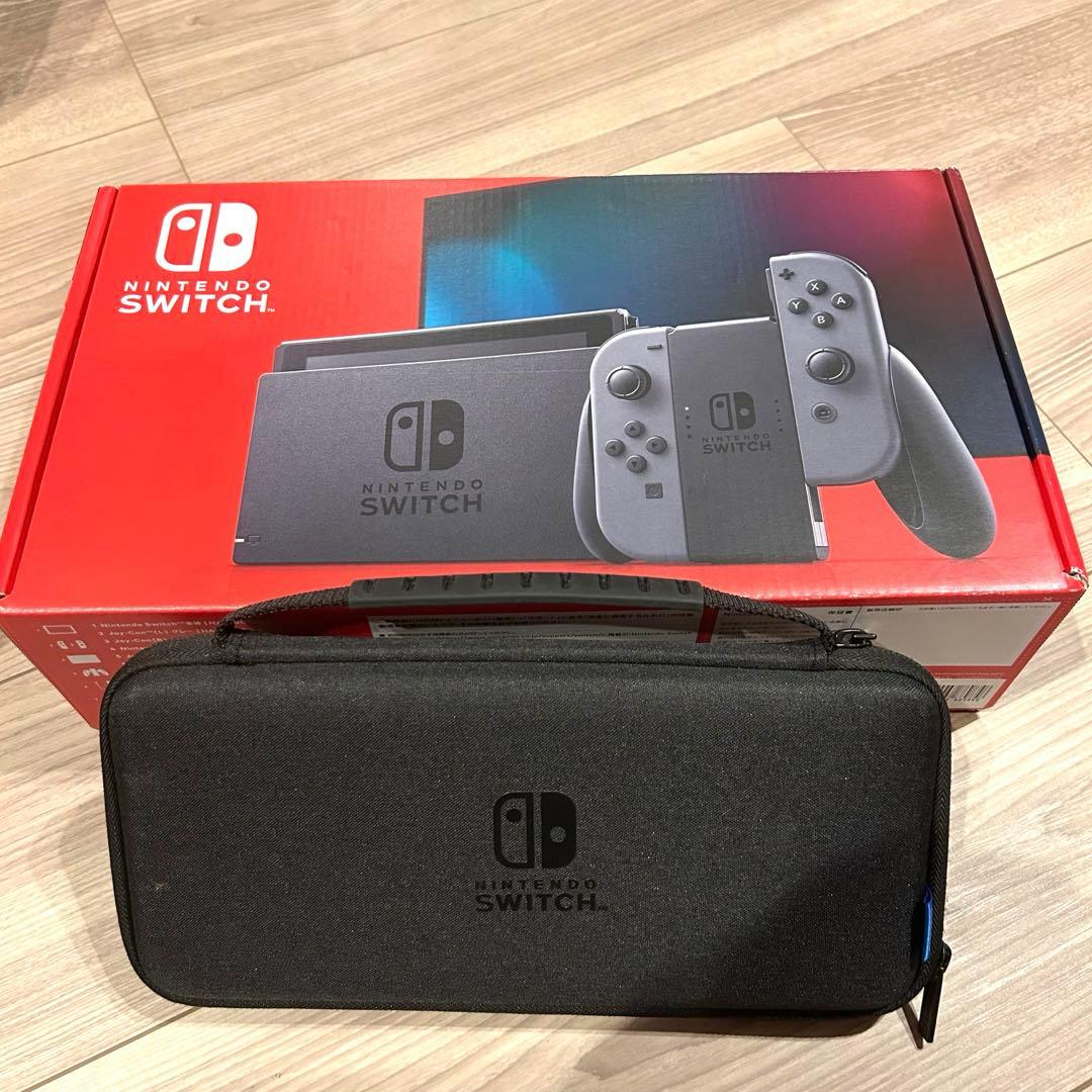 Nintendo Switch 本体 グレー 付属品完備　おまけ付き Nintendo Switch 本体 グレー 付属品完備 ケース付き - メルカリ