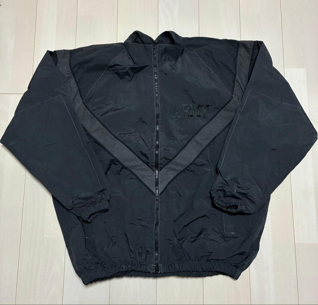 米軍 U.S.ARMY IPFU 黒染め ブラック ナイロンジャケット XXXL