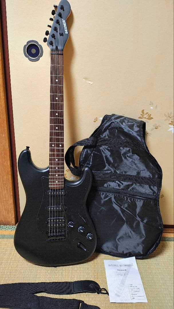 格安 SELDER セルダー ストラトキャスター STC-04 マッドブラック