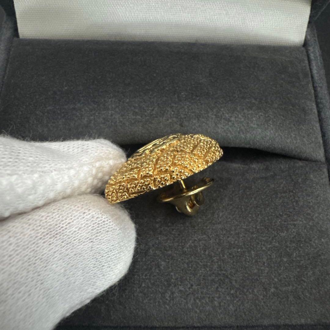 美品 オールド ディオール ピンブローチ ハート 旧エンブレムロゴ