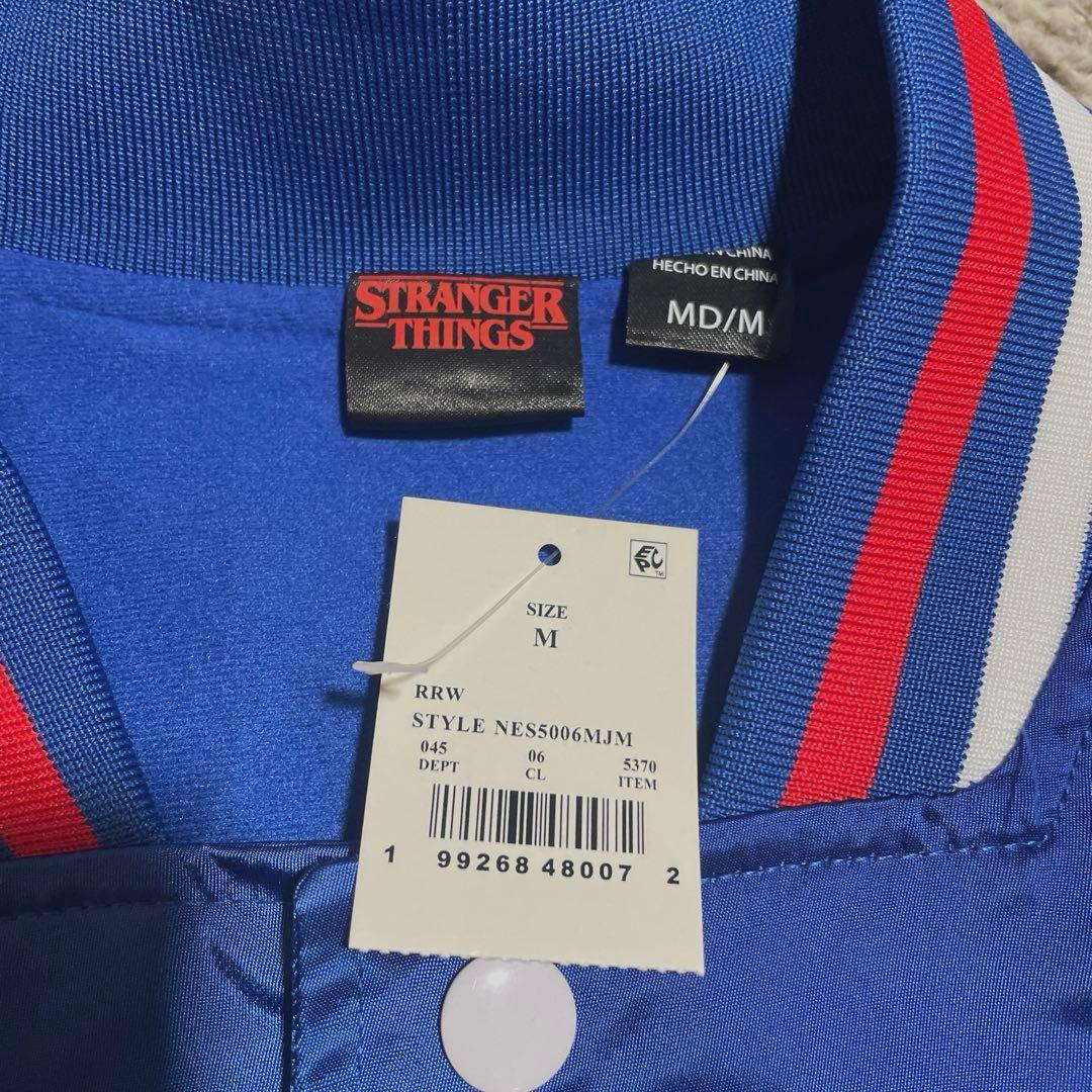 新品 ストレンジャーシングス シーズン5 WSQKスタジャン Mサイズ