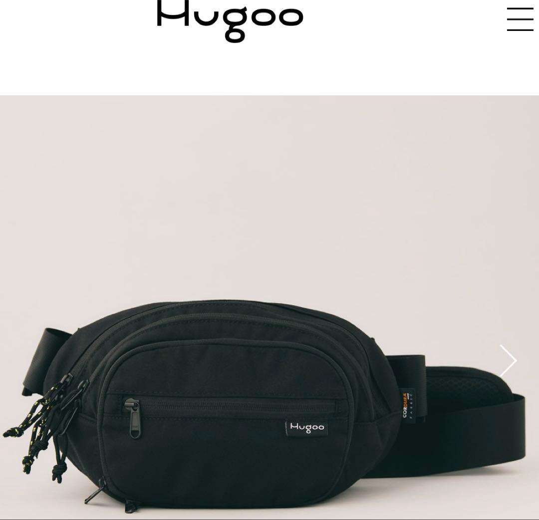 Hugoo ボディバッグ ブラック ヒップシート ハグーの通販｜www