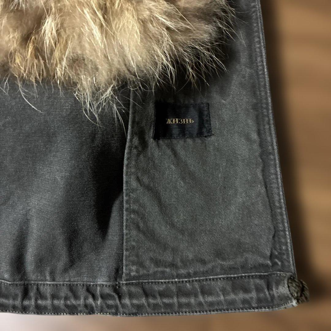 超美品］XH3Hb ゲベック B'2nd グレー ファー付きモッズコート - メルカリ