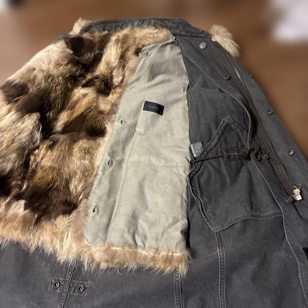 超美品］XH3Hb ゲベック B'2nd グレー ファー付きモッズコート | Shop