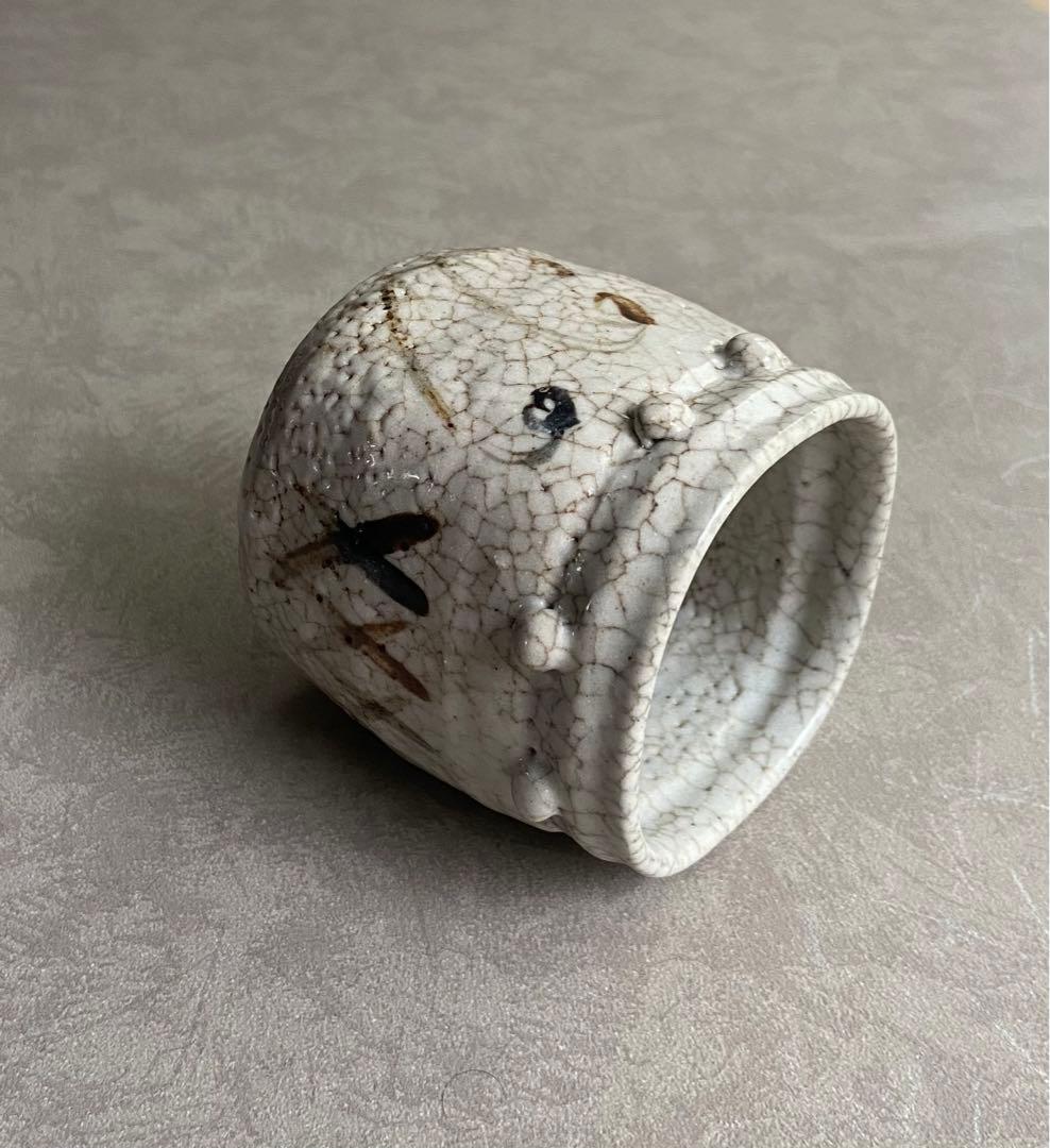 絵志野筒向付】志野焼 織部焼 時代 特別出品 美濃古陶 美濃桃山陶