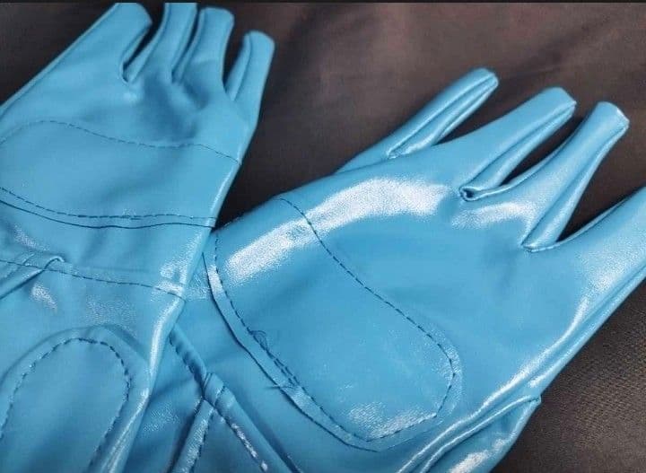 ☆未使用 コスプレ グローブ ライト ブルー コスチューム 1号 2号 手袋