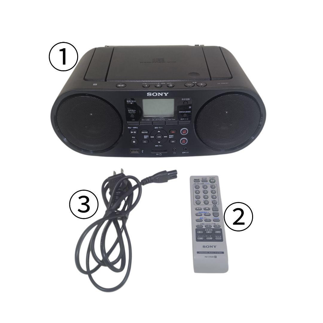 SONY ZS-RS81BT CDラジオ Bluetooth対応 リモコン付き - メルカリ