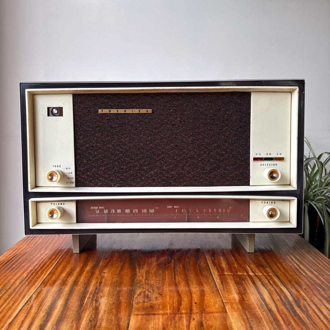 真空管ラジオ TOSHIBA 昭和レトロ ヴィンテージ - メルカリ