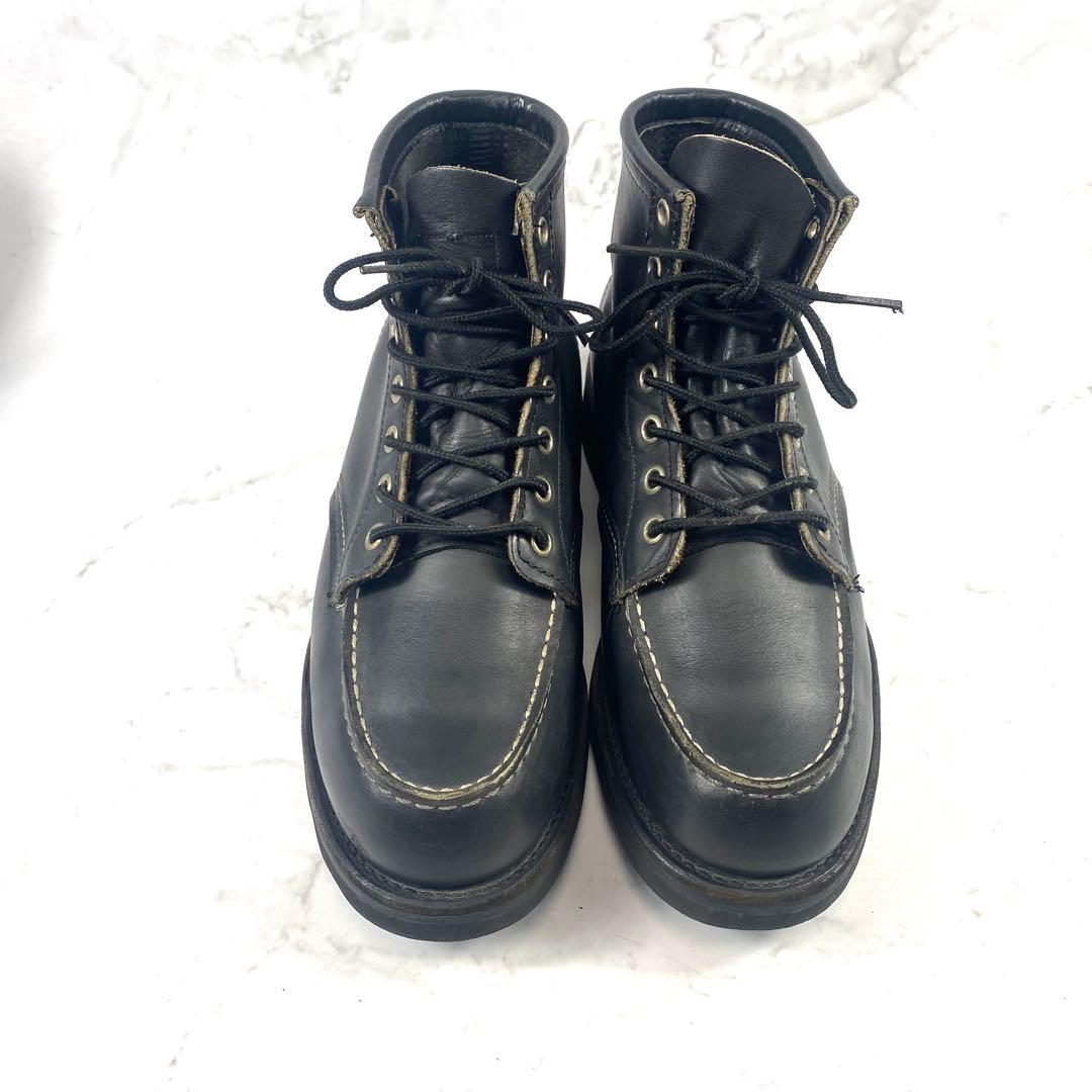 美品 廃盤 】レッドウィング 8137 ブラックアウト モックトゥ 25.5