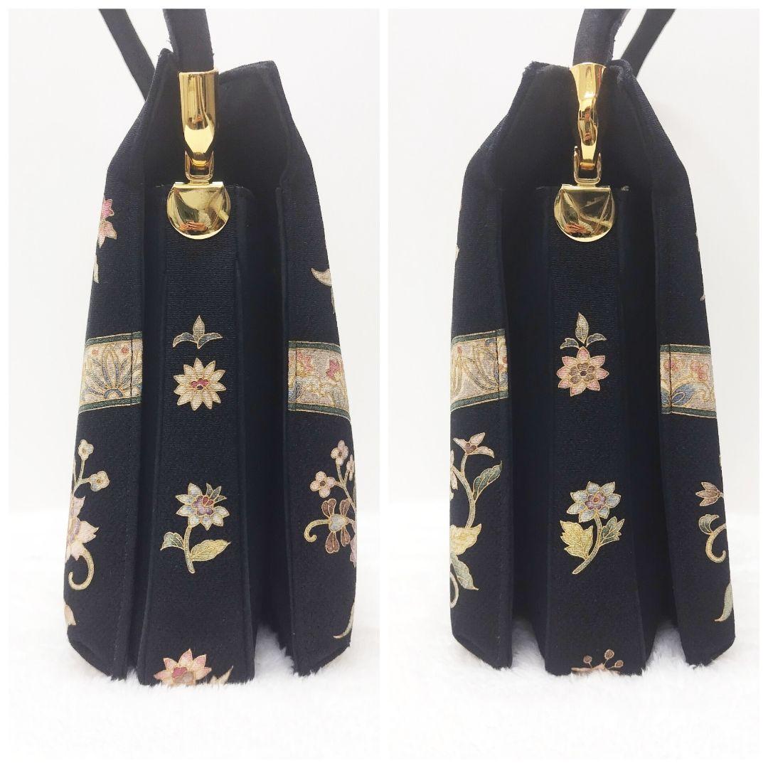 岡重 OKAJIMA 和装バッグ ハンドバッグ 京友禅 シルク 絹 - メルカリ