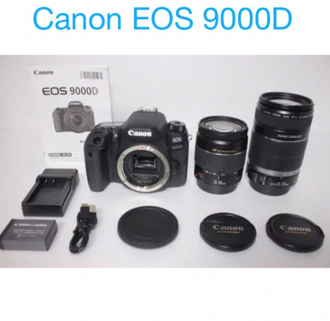 一眼レフカメラCanon EOS 9000D 標準＆望遠ダブルレンズセット Amazon | Canon デジタル一眼レフカメラ EOS 9000D ダブルズームキット