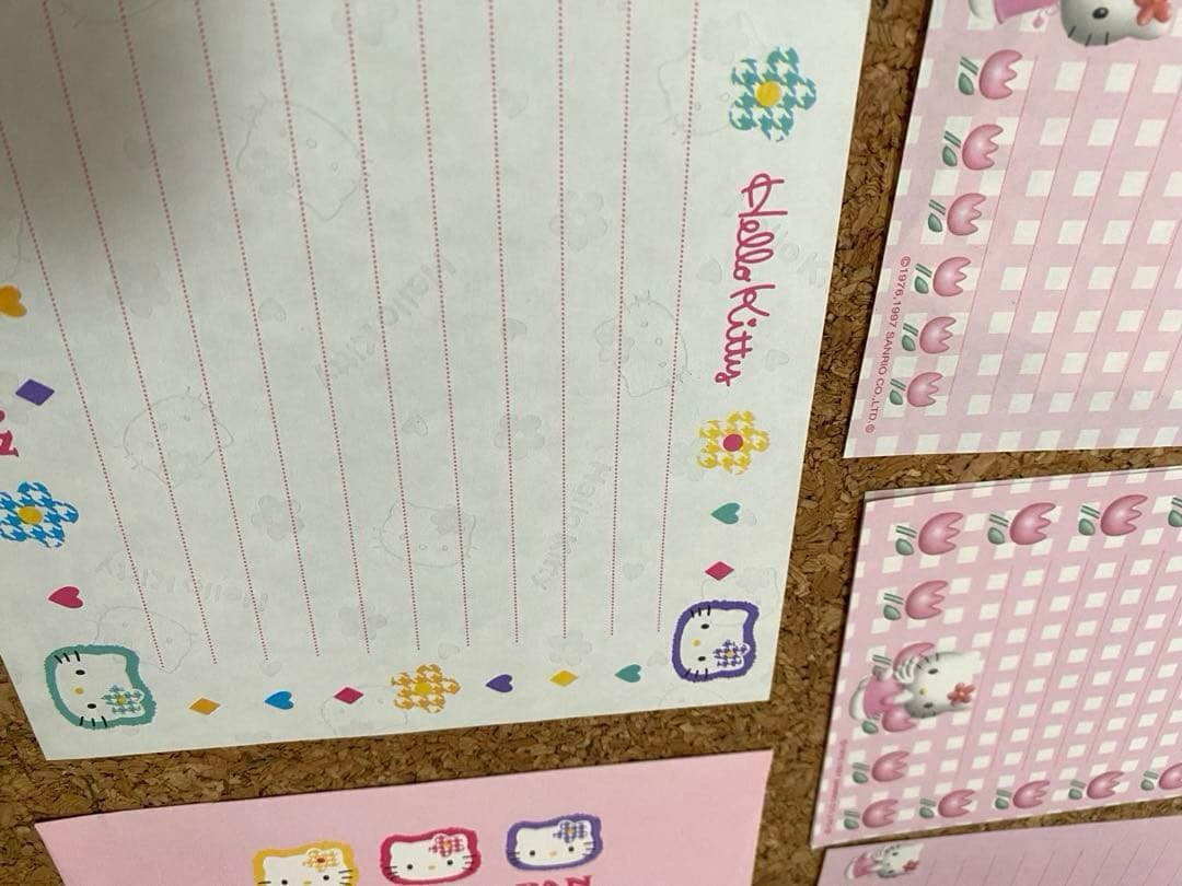 平成 サンリオ キティちゃん レターセット メモ帳 バラ売り おすそわけ