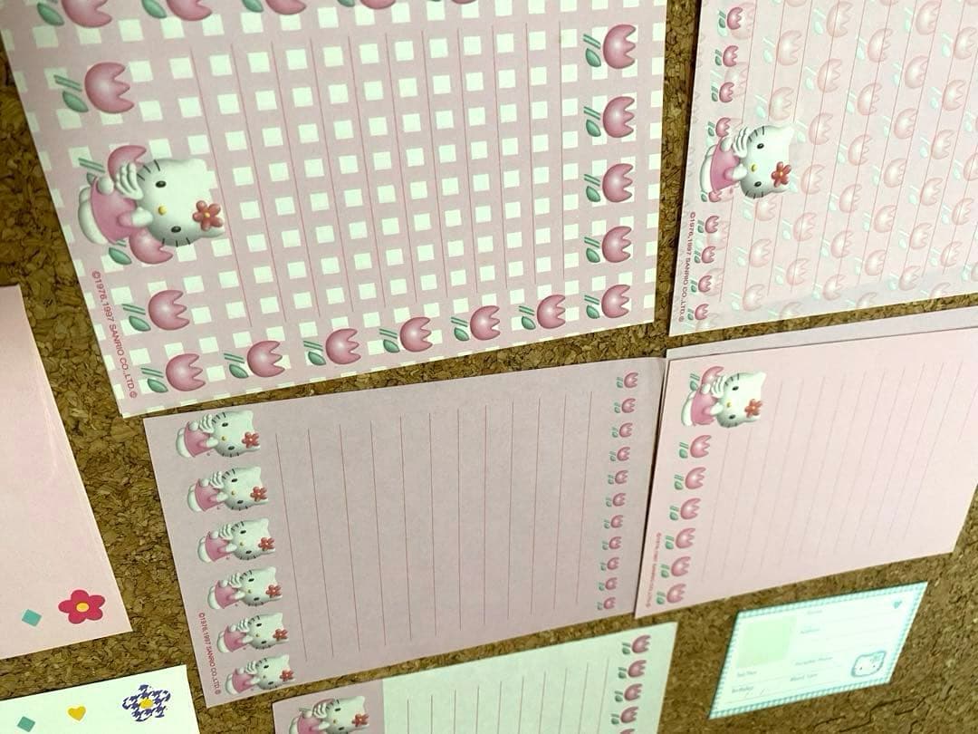 平成 サンリオ キティちゃん レターセット メモ帳 バラ売り おすそわけ