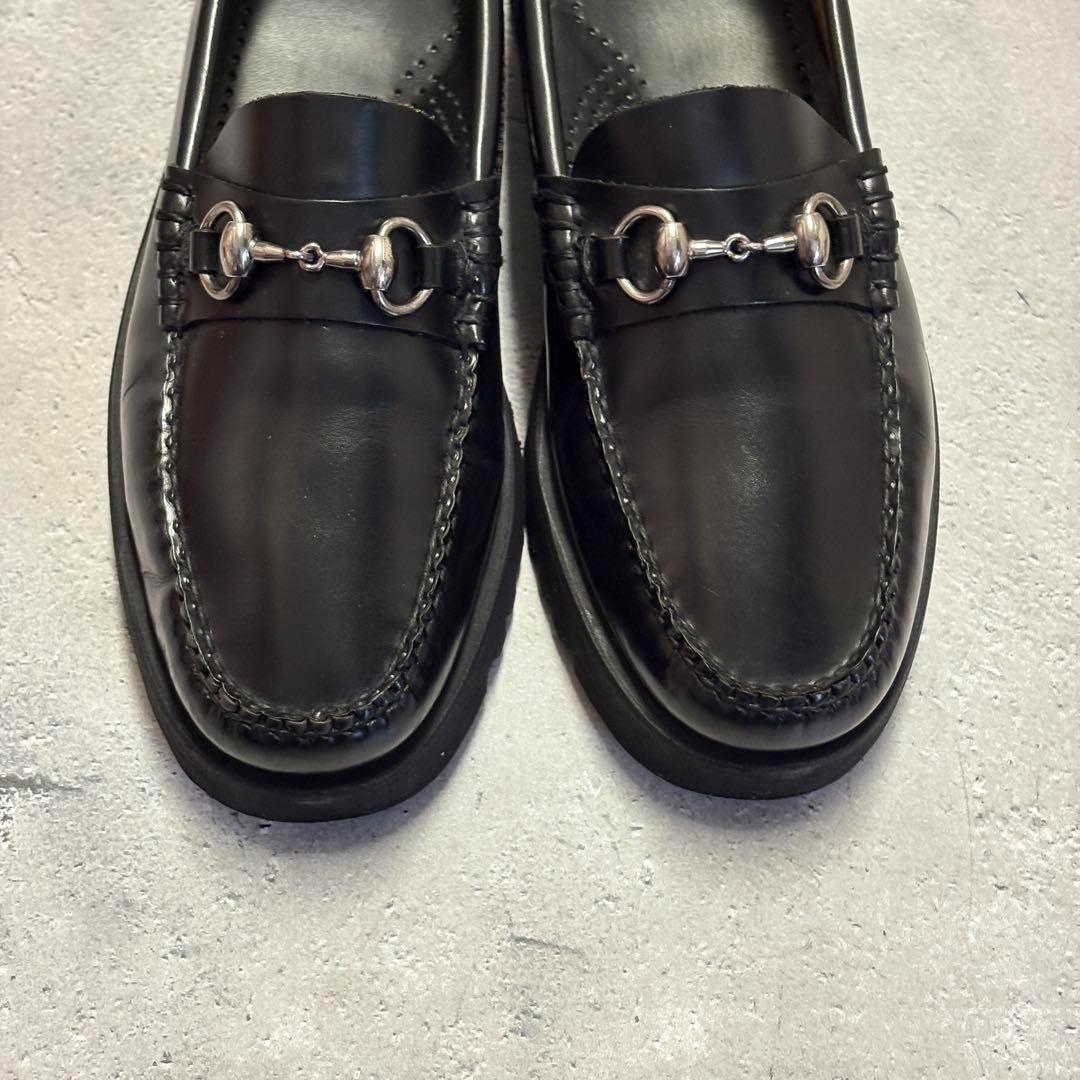 美品　ジーエイチバス　G.H.Bass (37) 革靴　ビットローファー　レザー