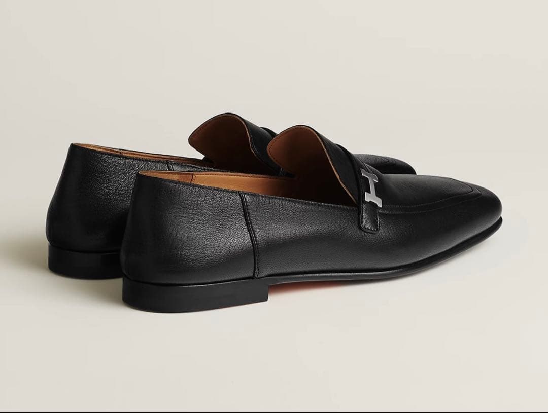 ピンクの猫エルメス モカシン 《ジョヴァンニ》40 1/2