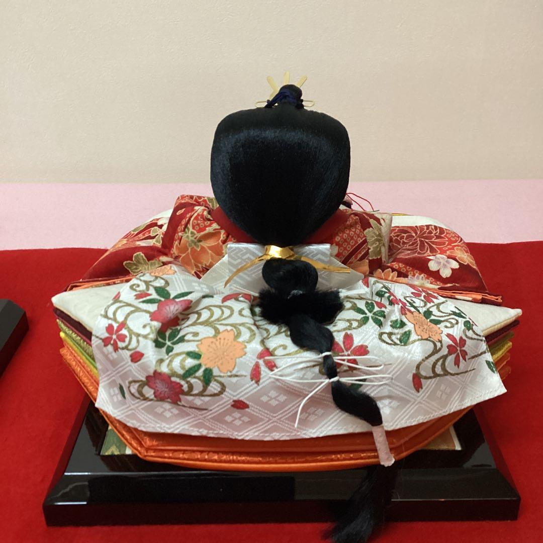 雛人形 親王 ぼんぼり 紅白梅 貝桶 中古品 親王台 毛せん付き - メルカリ