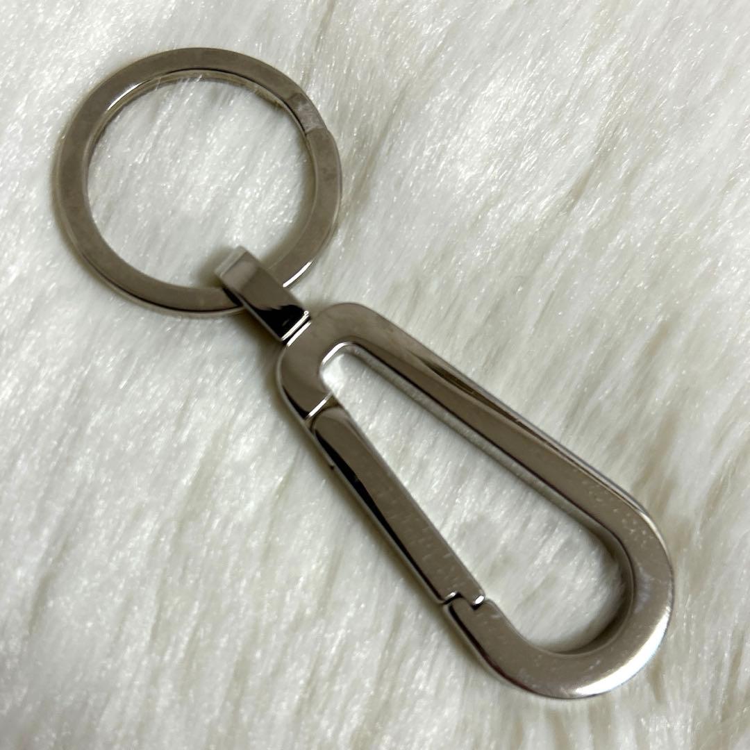 PRADA プラダ カラビナ キーリング シルバー