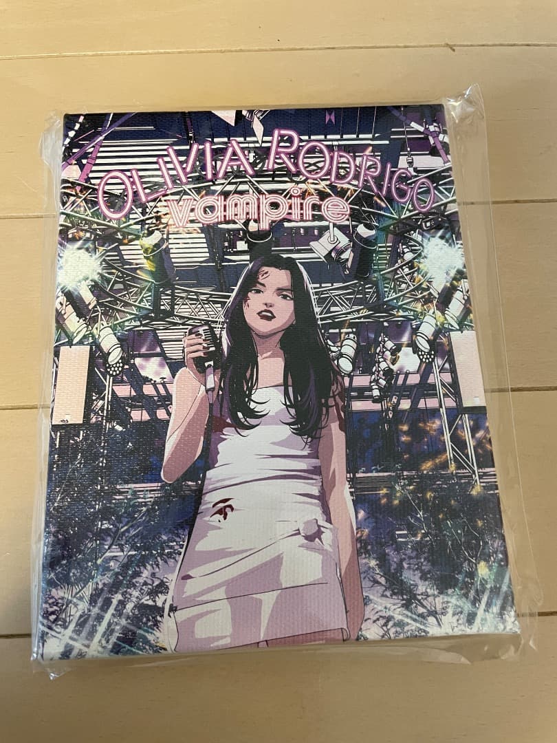 オリヴィア・ロドリゴ vampire アートボード　キャンバスアート オリヴィア・ロドリゴが待望のセカンドアルバムから新曲”Vampire”を