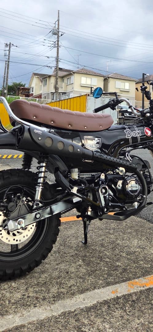 ホンダ ダックス125用 レトロスクランブラーマフラー Diabolus