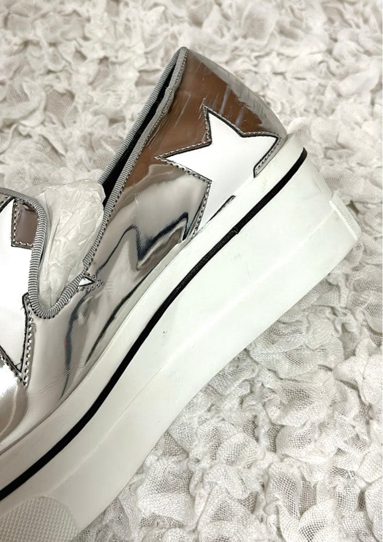 《美品》ステラマッカートニー　スリッポン　シルバー